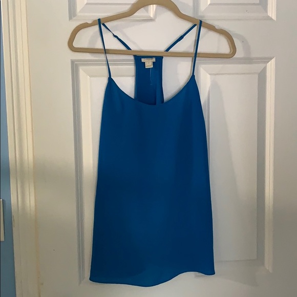 Blue JCrew Tank Top - Picture 1 of 4